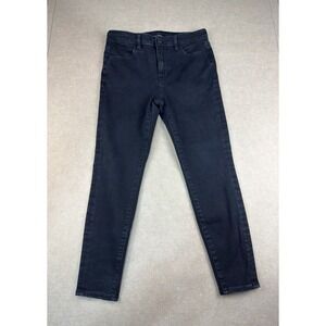 American‎ Eagle Jeans Women 6 Short Black Next Level Stretch Skinny Denim
